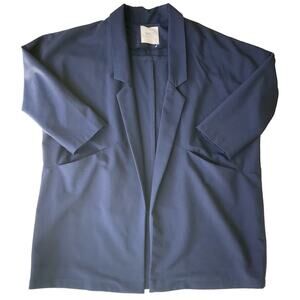 NKLT Women’s Free Size Simple Basic Blazer size S-M, Navy Blue, No Button